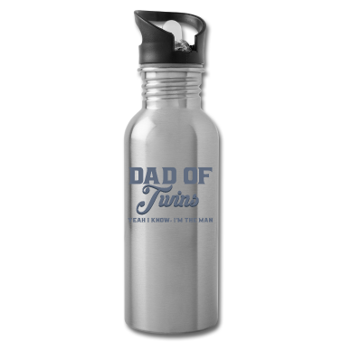 Geburtstagsgeschenk Vater Trinkflasche - Vater von Zwillingen !