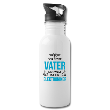 Geburtstagsgeschenk Vater Trinkflasche - Vater Elektroniker