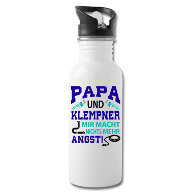 Geburtstagsgeschenk Vater Trinkflasche - Klempner und Vater