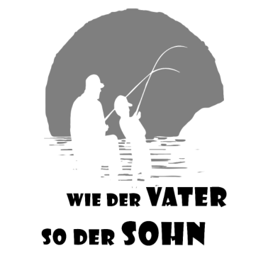 Motiv Wie der Vater so der Sohn Angeln Geschenkidee