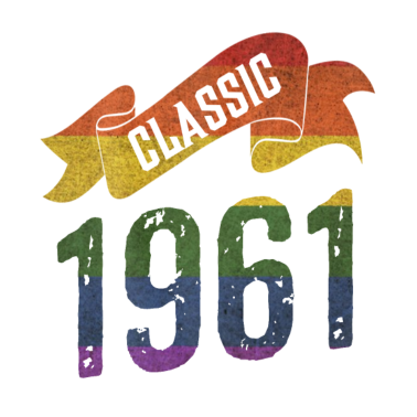 Motiv Klassische 1961 Regenbogen Farben Geburtstagsgeschenk