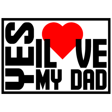 Motiv Ja, ich liebe meinen Vater