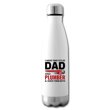 Geburtstagsgeschenk Vater Trinkflasche - Klempner Klempner Rohrschlosser Papa Papa Vater Vater Tag
