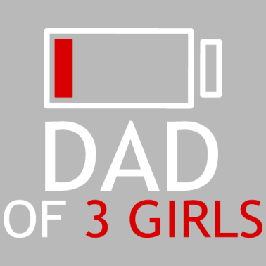 Motiv Vater von 3 Mädchen