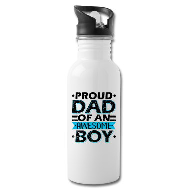 Geburtstagsgeschenk Vater Trinkflasche - PROUD DAD OF AN AWESOME BOY Geburtstagsgeschenk