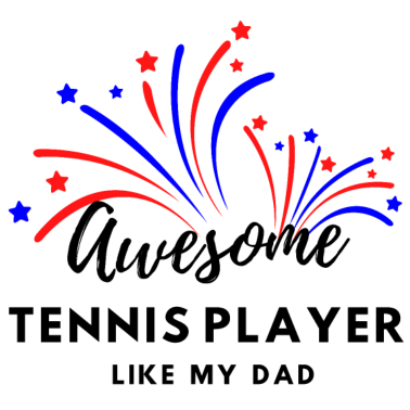 Motiv Ehrfürchtig Tennisspieler. Wie mein Vater