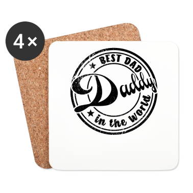 Geburtstagsgeschenk Vater Untersetzer - Herren Vintage Bester Papa Der Welt Retro Vatertag