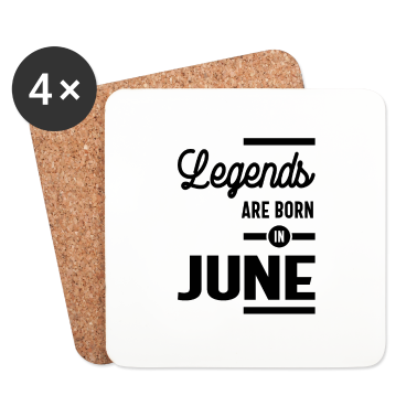 Geburtstagsgeschenk Vater Untersetzer - Geburtstagsgeschenk-Legenden werden im Juni geboren