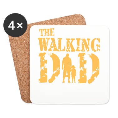 Geburtstagsgeschenk Vater Untersetzer - The walking Dad Geburtstagsgeschenk