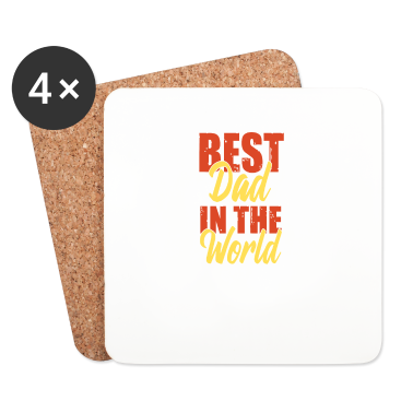 Geburtstagsgeschenk Vater Untersetzer - Bester Vater der Welt - Größter Vater