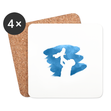 Geburtstagsgeschenk Vater Untersetzer - Vater und Tochter