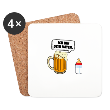 Geburtstagsgeschenk Vater Untersetzer - bier ich bin dein vater