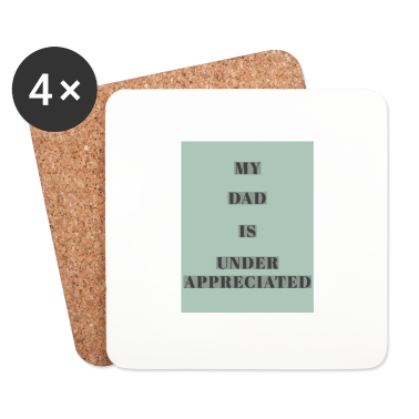 Geburtstagsgeschenk Vater Untersetzer - Mein Vater wird unterschätzt