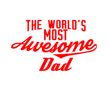 Motiv The world's most awesome Dad - rot