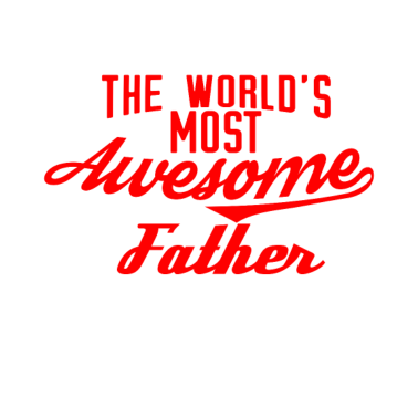 Motiv The world's most awesome Father - rot