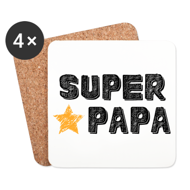 Geburtstagsgeschenk Vater Untersetzer - Super Vater Vater-Vater Geschenk
