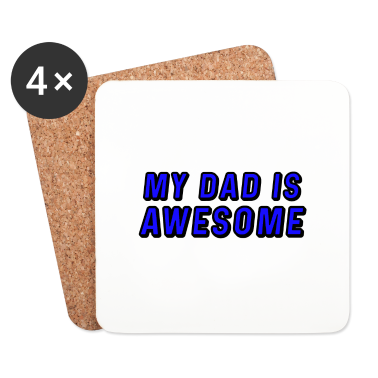 Geburtstagsgeschenk Vater Untersetzer - MEIN VATER IST GENIAL