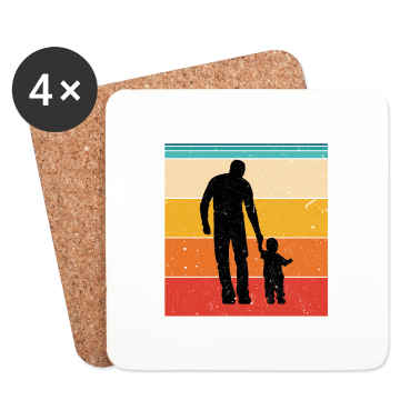 Geburtstagsgeschenk Vater Untersetzer - Vater und Tochter