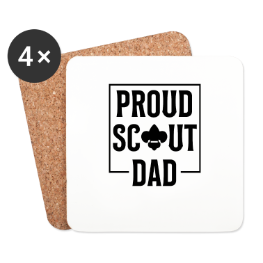 Geburtstagsgeschenk Vater Untersetzer - Pfadfinder Papa Vater