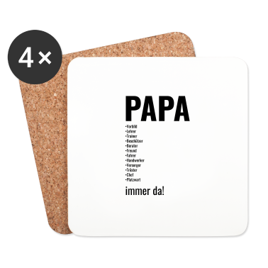 Geburtstagsgeschenk Vater Untersetzer - Papa, Vater, Dad, Daddy, Väter, Vatertag besterdad