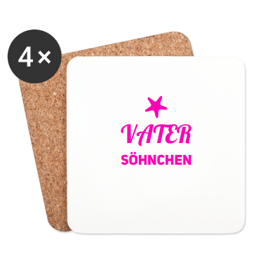 Geburtstagsgeschenk Vater Untersetzer - Väter und Söhne