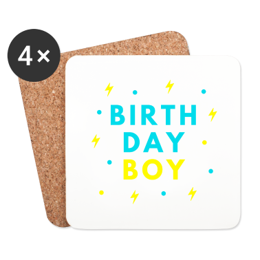 Geburtstagsgeschenk Vater Untersetzer - Birth Day Boy Geburtstagskind Geburtstagsgeschenk