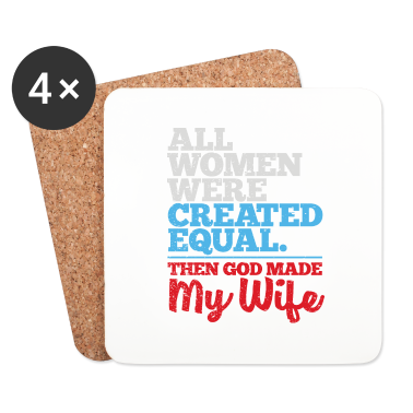 Geburtstagsgeschenk Vater Untersetzer - Alle Frauen wurden gleich geschaffen Geschenk