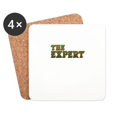 Geburtstagsgeschenk Vater Untersetzer - Ehrfürchtiger Experte Tshirt Design Der Experte