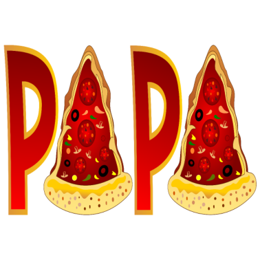 Motiv PAPA PIZZA FOODILLUSTRATION FAST FOOD PIZZABÄCKER