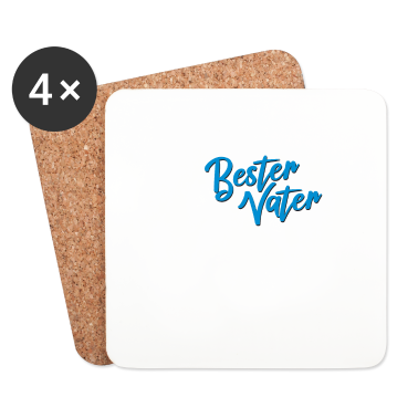 Geburtstagsgeschenk Vater Untersetzer - Bester Vater