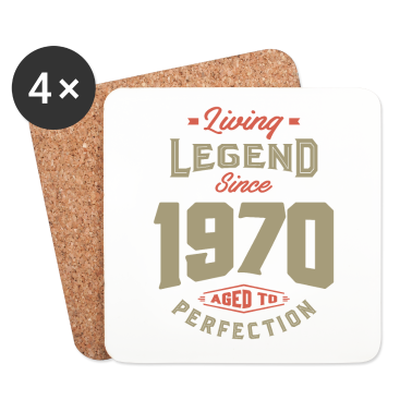 Geburtstagsgeschenk Vater Untersetzer - Legende seit 1970 Geburtstagsgeschenk