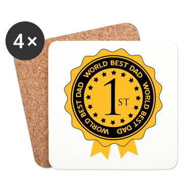Geburtstagsgeschenk Vater Untersetzer - Weltbester Vater
