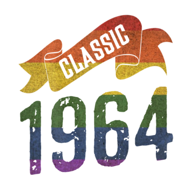 Motiv Klassische 1964 Regenbogen Farben Geburtstagsgeschenk