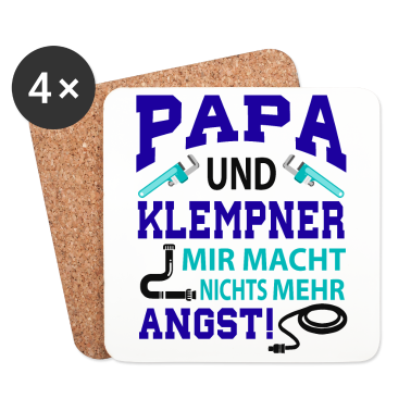 Geburtstagsgeschenk Vater Untersetzer - Klempner und Vater