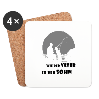Geburtstagsgeschenk Vater Untersetzer - Wie der Vater so der Sohn Angeln Geschenkidee