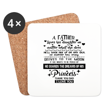 Geburtstagsgeschenk Vater Untersetzer - Ein Vater Vater Tochter Gedichte danke Papa