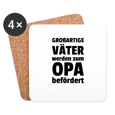 Geburtstagsgeschenk Vater Untersetzer - Opa - Großartige Väter