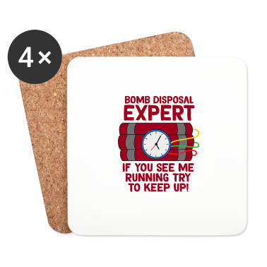 Geburtstagsgeschenk Vater Untersetzer - Awesome Expert Tshirt Design Bombenentsorgung Experte