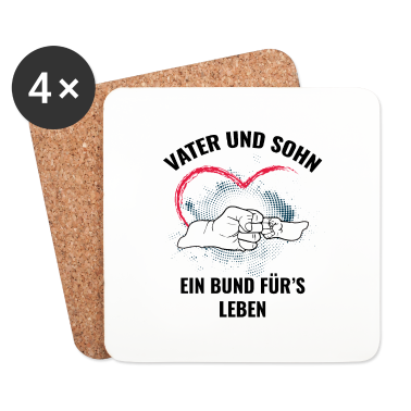 Geburtstagsgeschenk Vater Untersetzer - Vater und Sohn Vatertag