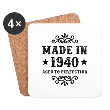 Geburtstagsgeschenk Vater Untersetzer - 80. Geburtstag 80 Jahre Geburtstagsgeschenk 1940