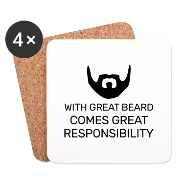 Geburtstagsgeschenk Vater Untersetzer - Väter mit awesome Bärte lustige Väter Tag bärtig