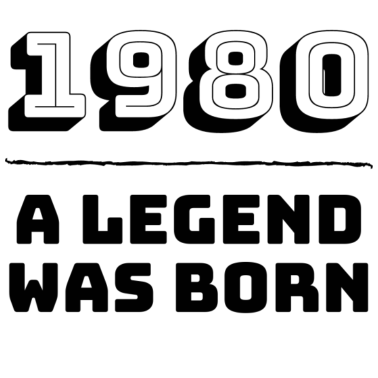 Motiv 1980 wurde eine Legende geboren - Geburtstagsgeschenk zum Geburtstag