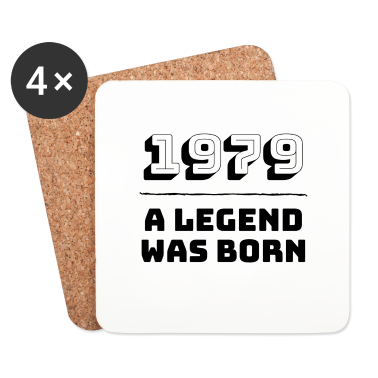 Geburtstagsgeschenk Vater Untersetzer - 1979 wurde eine Legende geboren - Geburtstagsgeschenk zum Geburtsjahr