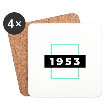 Geburtstagsgeschenk Vater Untersetzer - Geboren 1953. Klassisches 68. Geburtstagsgeschenk