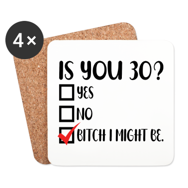 Geburtstagsgeschenk Vater Untersetzer - Lustige 30. Hündin könnte ich Geburtstagsgeschenk sein