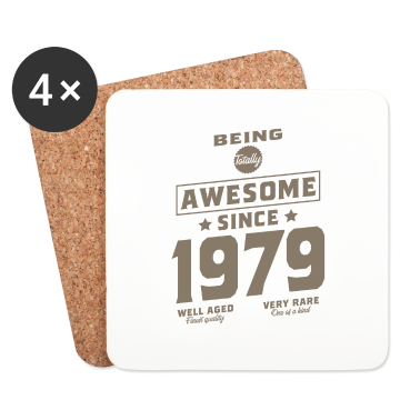 Geburtstagsgeschenk Vater Untersetzer - Total genial seit 1979 Geburtstagsgeschenk