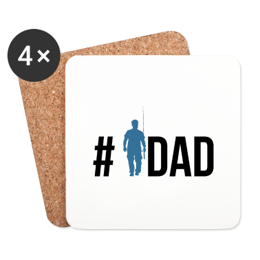 Geburtstagsgeschenk Vater Untersetzer - Angeln Vater Geschenk