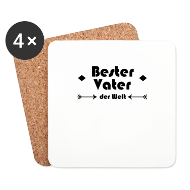 Geburtstagsgeschenk Vater Untersetzer - Bester Vater der Welt | Geschenk Papa | Vatertag