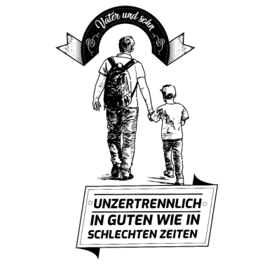 Motiv Vater und Sohn Geschenk Spruch