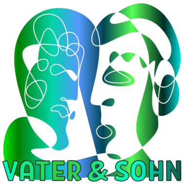 Motiv VATER UND SOHN VATERTAGSGESCHENKE ABSTRAKTE KUNST